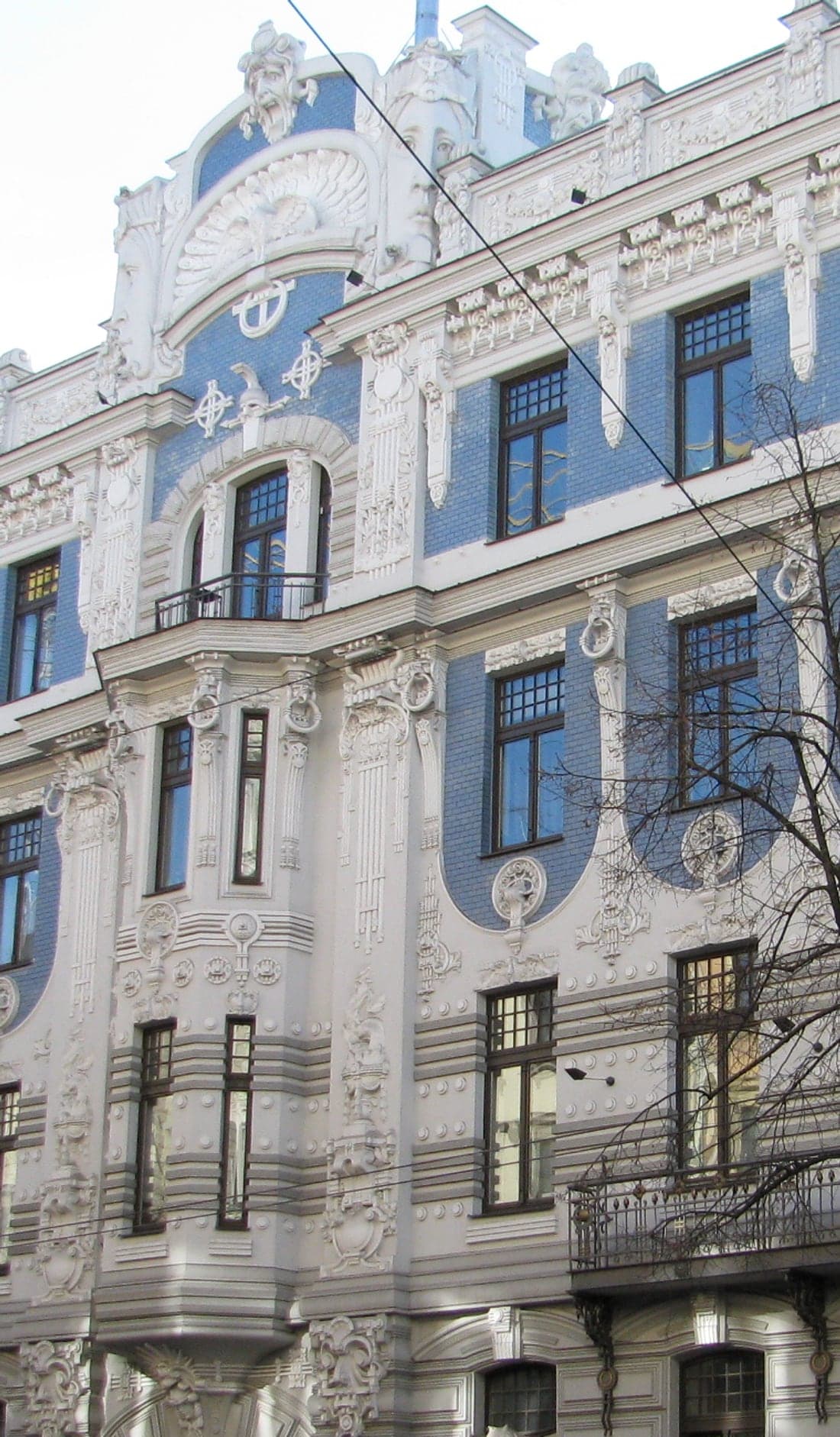 Ornamentale Jugendstil-Fassade